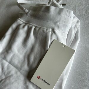 Brand new lululemon white relaxed fit joggers